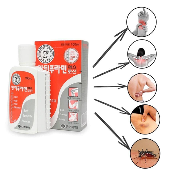 Dầu nóng xoa bóp Hàn Quốc Antiphlamine hồ trợ giảm đau cơ, giảm nhức mỏi