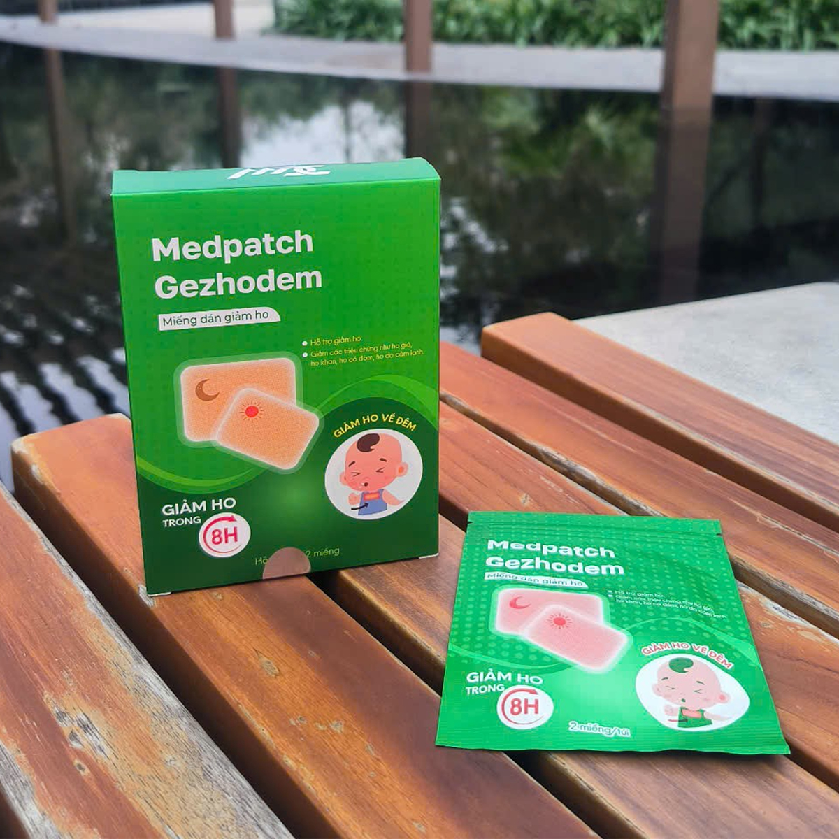 Miếng dán giảm ho Medpatch Gezhodem trong 8 giờ