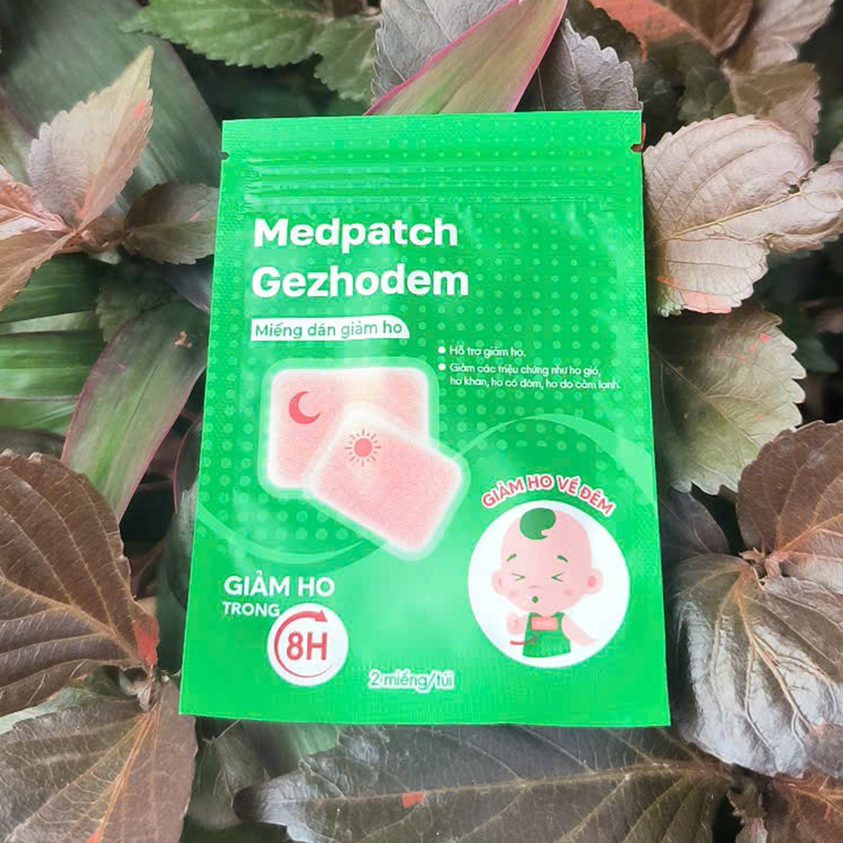 Miếng dán giảm ho Medpatch Gezhodem trong 8 giờ