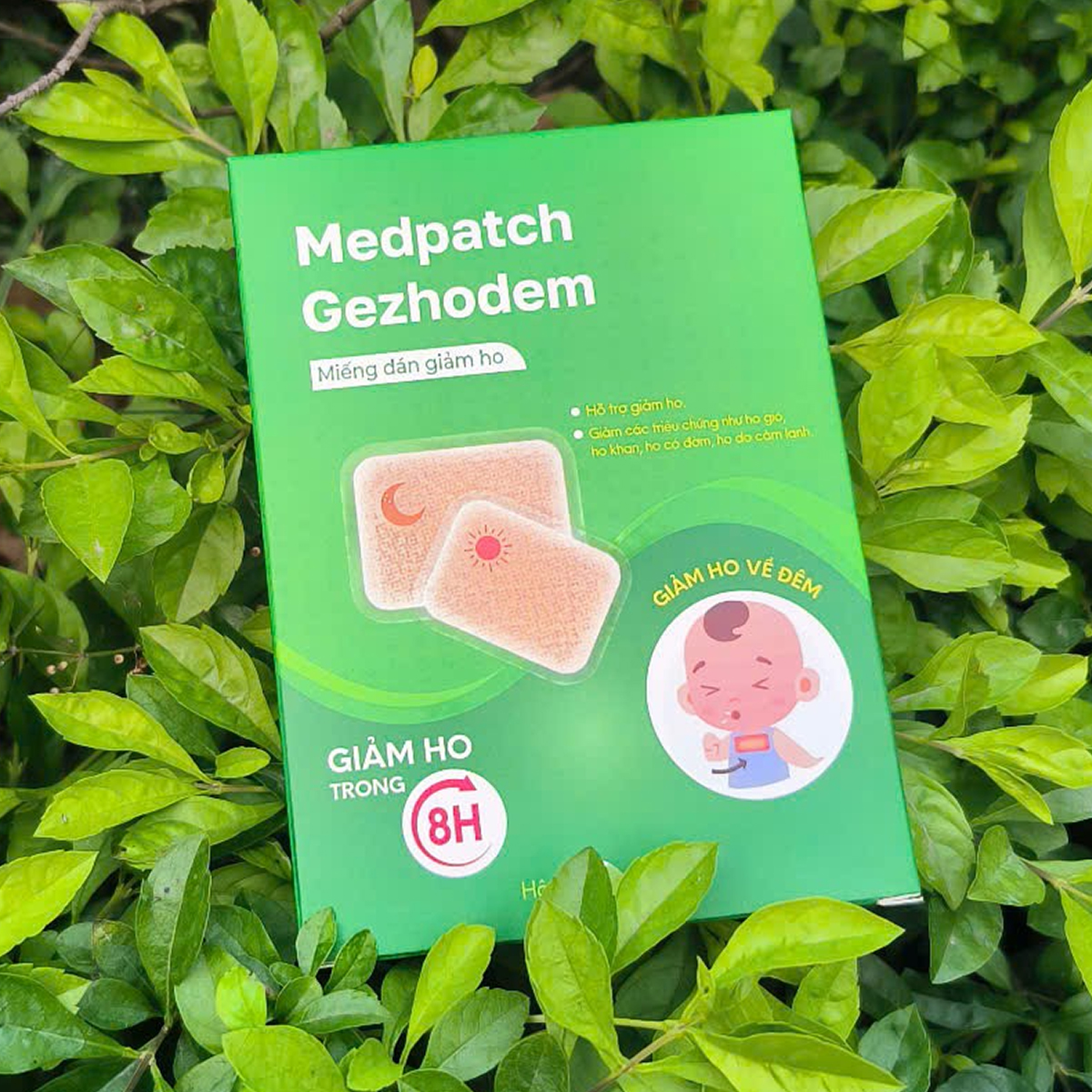 Miếng dán giảm ho Medpatch Gezhodem trong 8 giờ