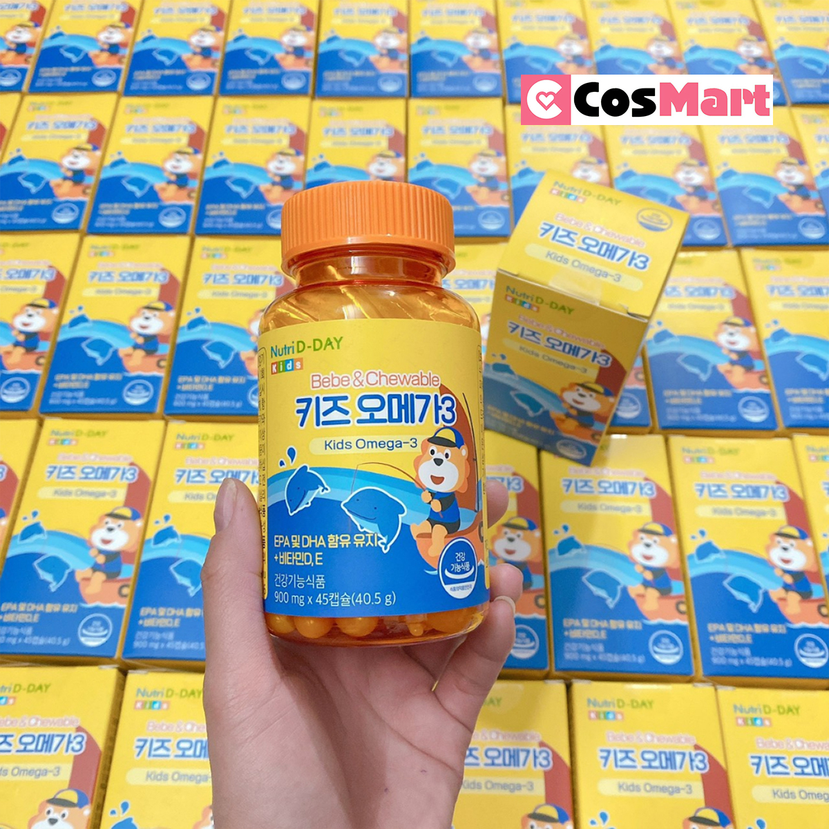 Omega 3 cho bé Nutri D Day 45 viên vị xoài cam