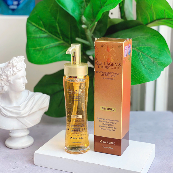 Serum chống lão hóa, trắng sáng và căng mịn 3W Clinic Collagen Luxury Gold