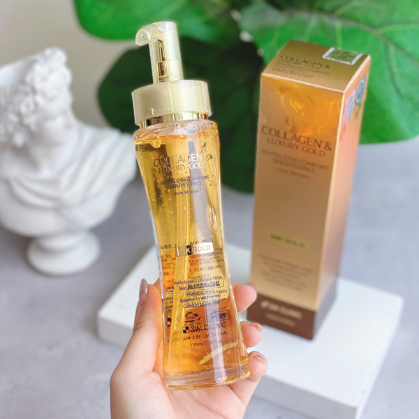 Serum chống lão hóa, trắng sáng và căng mịn 3W Clinic Collagen Luxury Gold