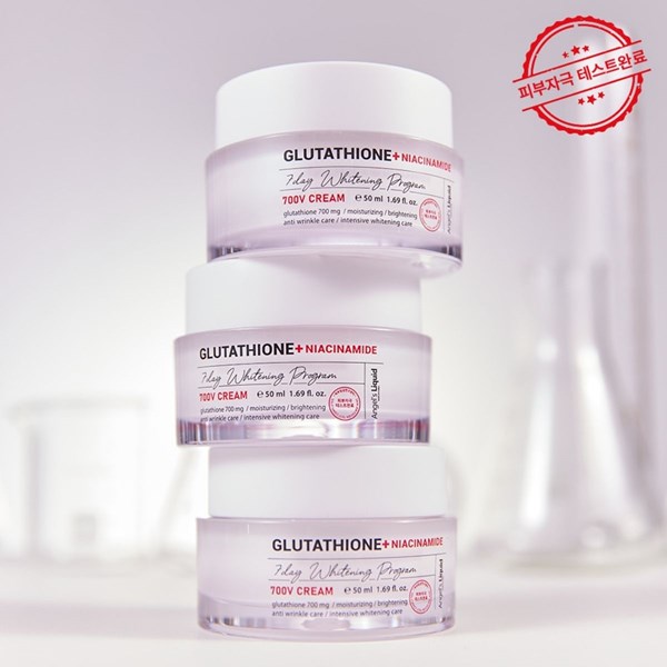 Kem dưỡng truyền trắng Angles Liquid 7 Day Whitening Program Glutathione 700 V Cream