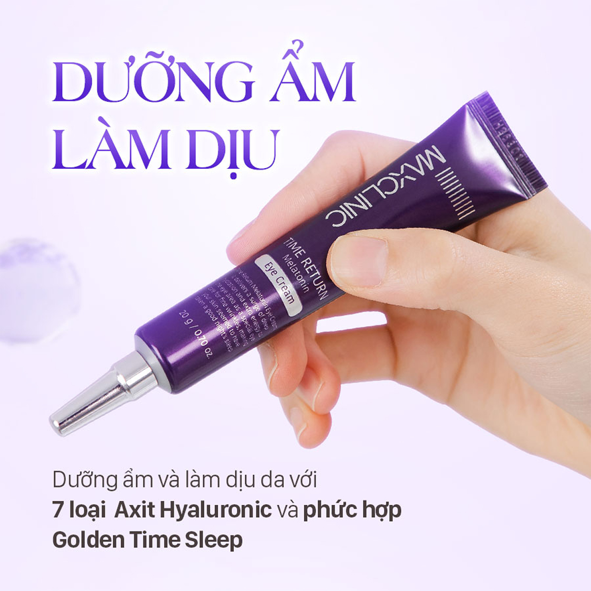 Kem mắt dưỡng trắng xóa nhăn Maxclinic melatonin eye cream 20g