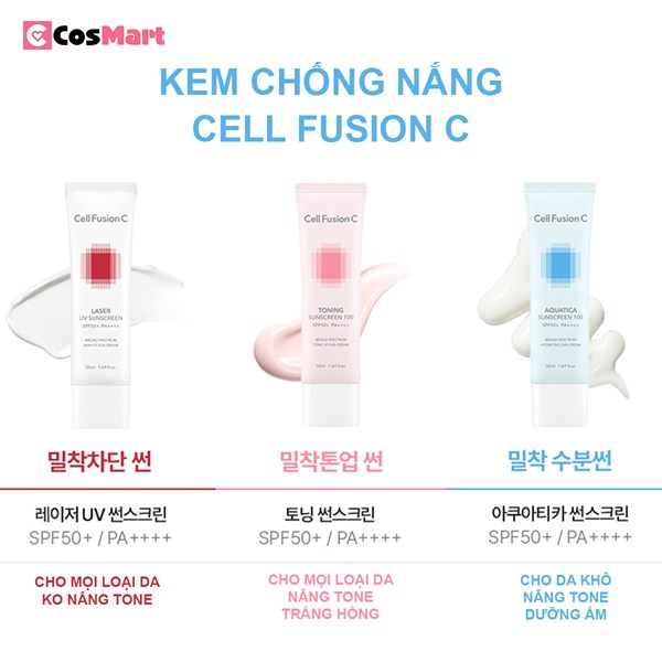 Kem chống nắng Cell Fusion C nội địa Hàn Quốc mẫu mới nhất