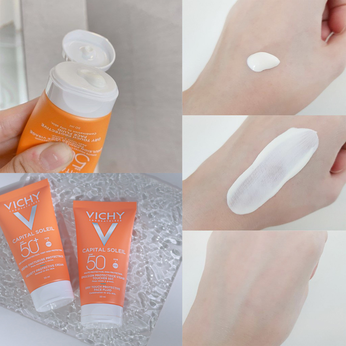 Kem chống nắng Vichy capital soleil perfectrice de paleau SPF50 PA+++ 50ml cho da dầu