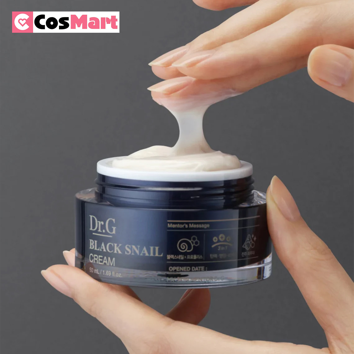 Kem dưỡng da ốc sên dưỡng ẩm mềm mịn Dr G black snail cream 50g