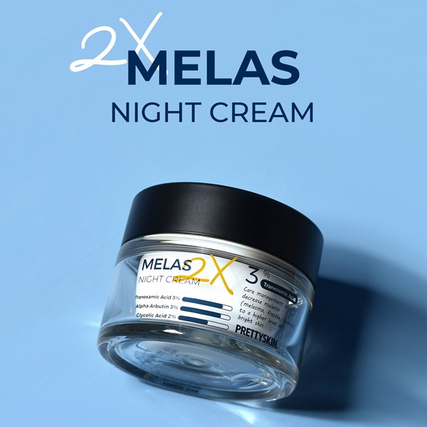 Bộ đôi kem dưỡng ngày đêm Melas 2X Cream Pretty Skin
