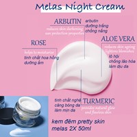Bộ đôi kem dưỡng ngày đêm Melas 2X Cream Pretty Skin