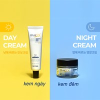 Bộ đôi kem dưỡng ngày đêm Melas 2X Cream Pretty Skin