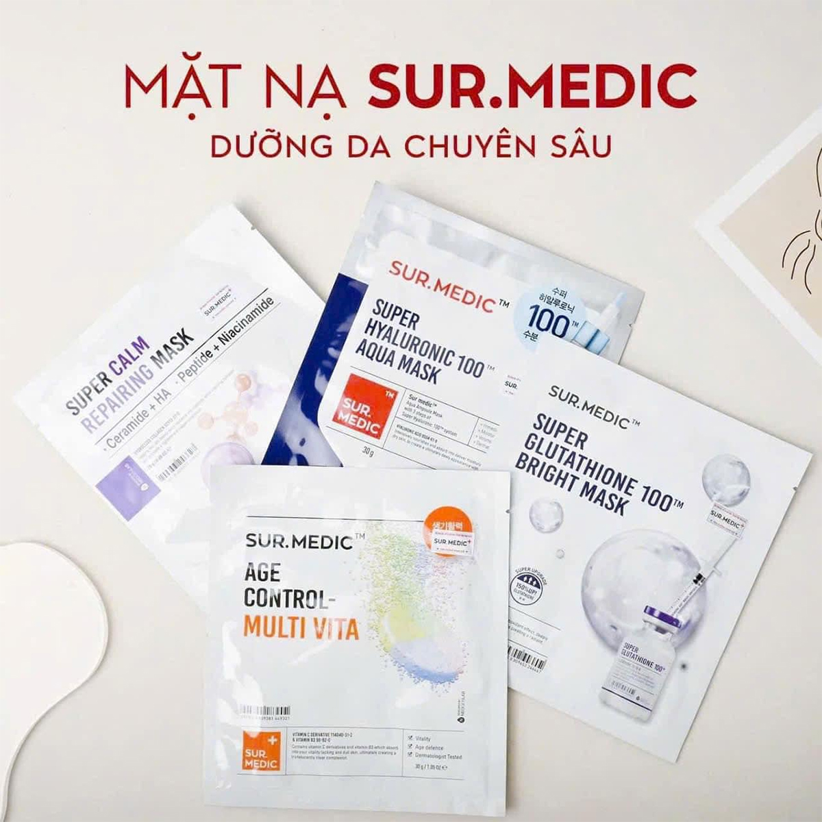 Mặt nạ giấy Surmedic hộp 10 miếng