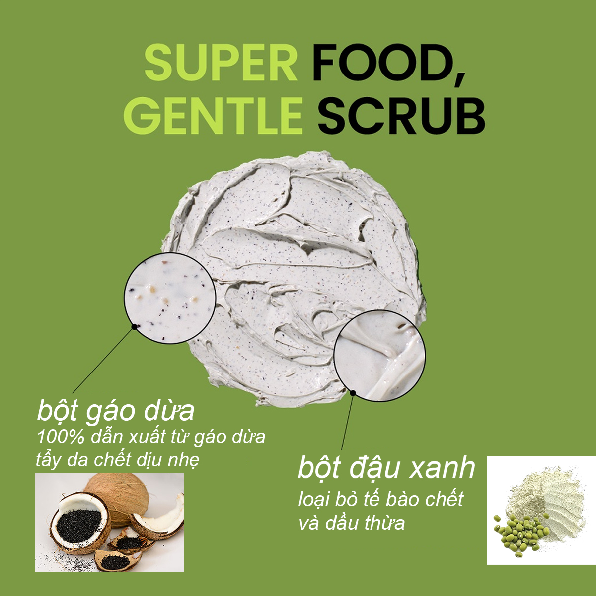 Mặt nạ đất sét đậu xanh Beplain Mung Bean Pore Clay 120ml