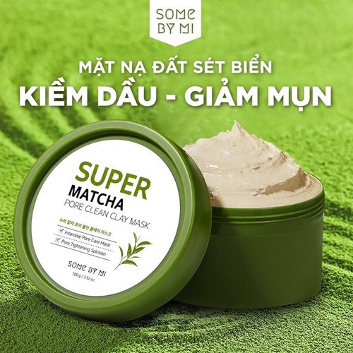 Mặt nạ đất sét Some by mi super matcha pore clean clay mask cho da dầu mụn