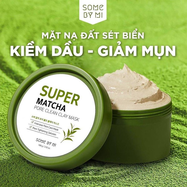 Mặt nạ đất sét Some by mi super matcha pore clean clay mask cho da dầu mụn