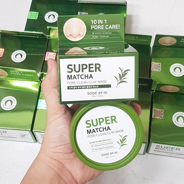 Mặt nạ đất sét Some by mi super matcha pore clean clay mask cho da dầu mụn