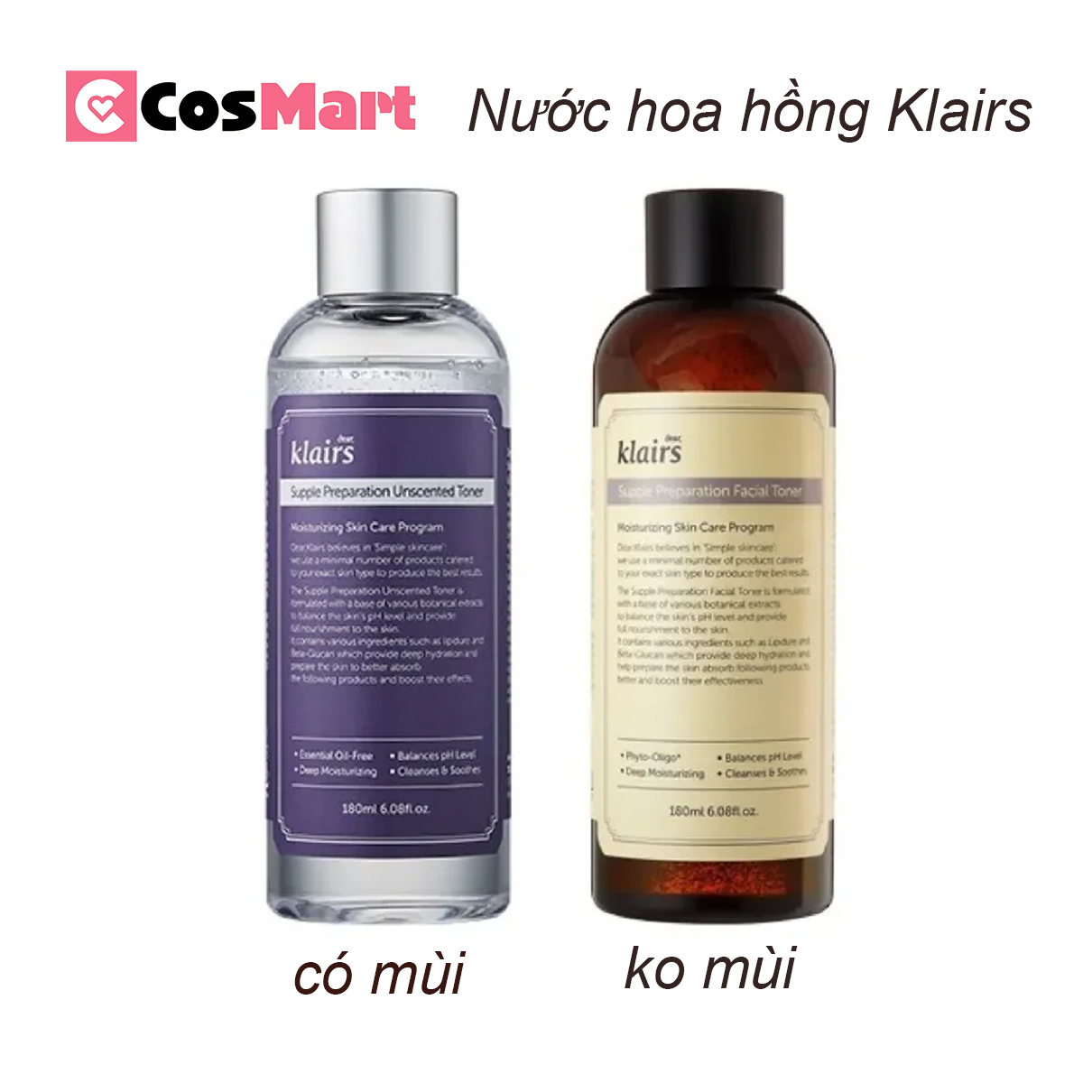 Nước hoa hồng Klairs 180ml