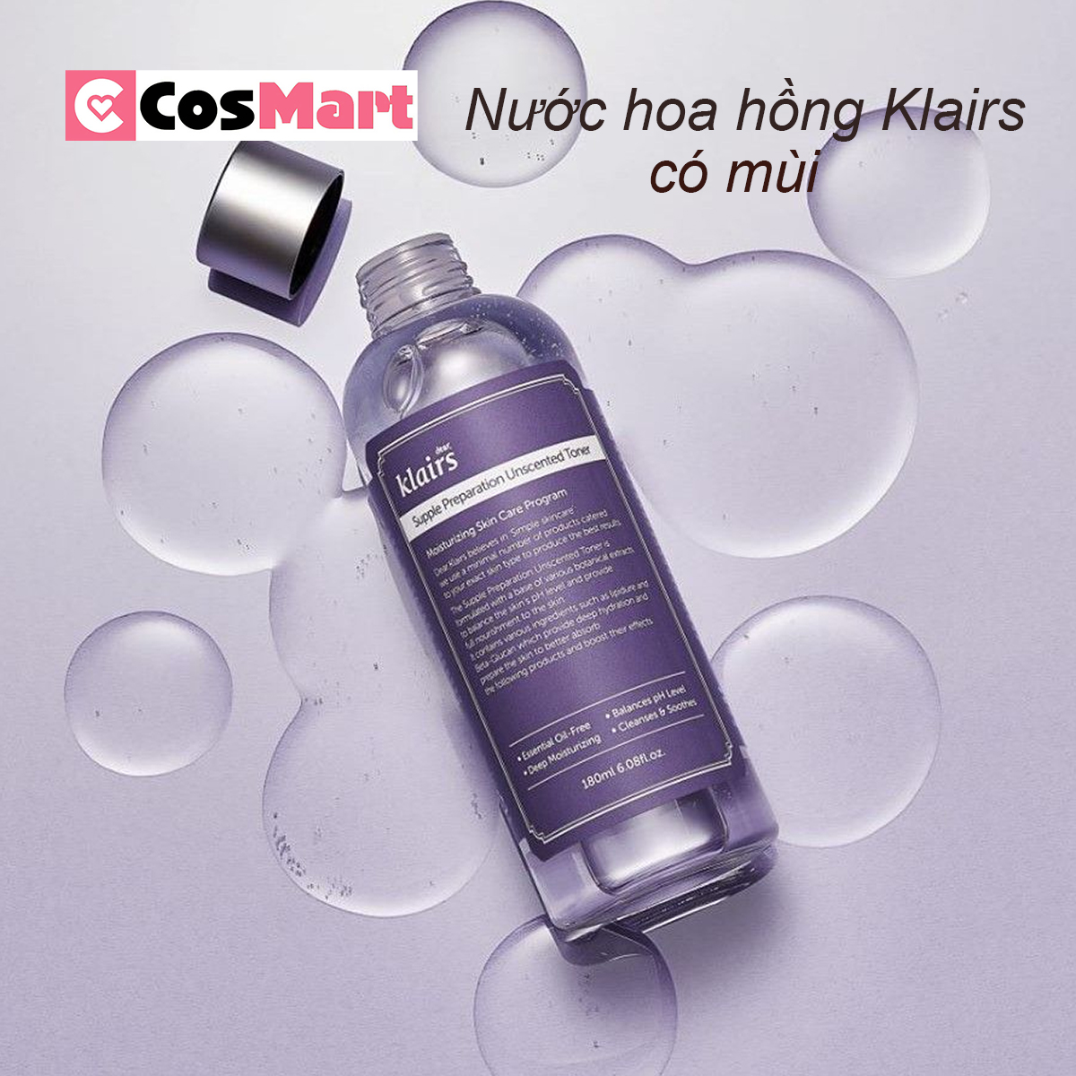 Nước hoa hồng Klairs 180ml