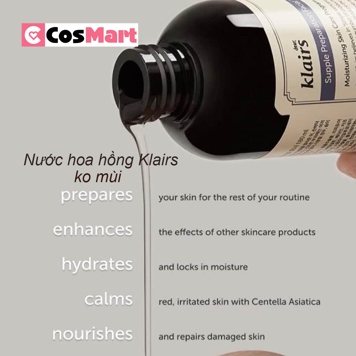 Nước hoa hồng Klairs 180ml