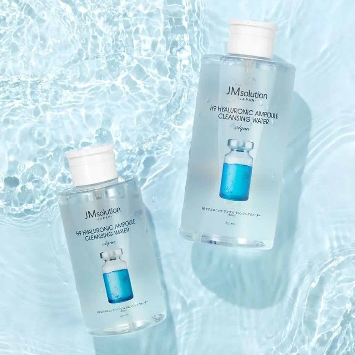 Nước Tẩy Trang Dịu Nhẹ JM Solution H9 Hyaluronic Ampoule Cleansing Water Aqua