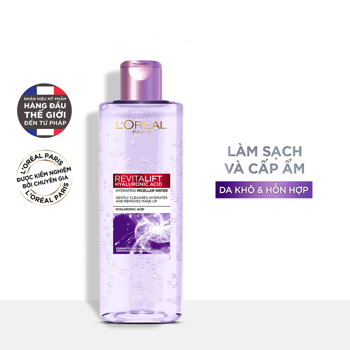 Nước tẩy trang Loreal 3in1 Micellar Water 400ml