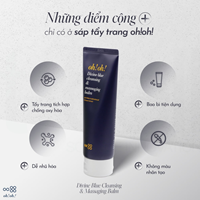 Sáp Tẩy Trang Làm Sạch Sâu, Làm Dịu Da Oh!Oh! Divine Blue Cleansing & Massaging Balm