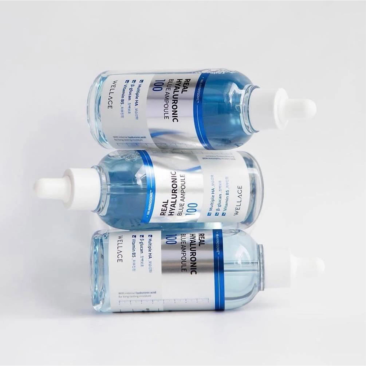 Bộ dưỡng da cấp ẩm, phục hồi Wellage Real Hyaluronic Blue Set