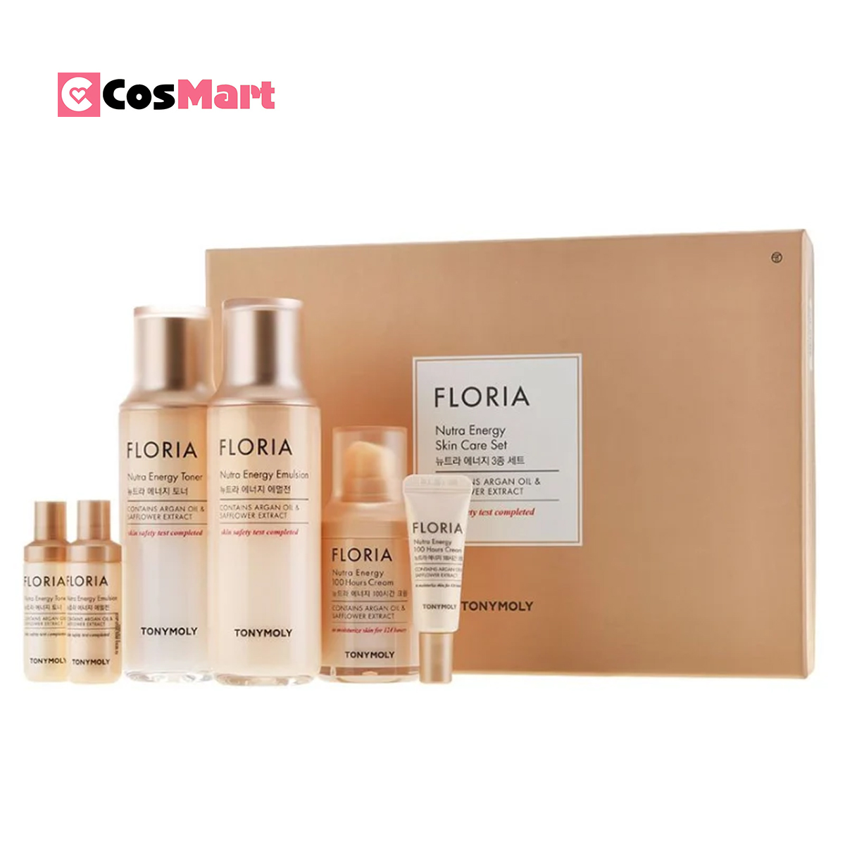 Bộ dưỡng da Floria Nutra Energy Tonymoly 3 món