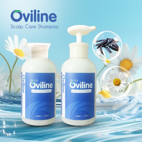 Dầu Gội Đầu Ngừa Gàu, Giảm Ngứa OVILINE – Làm Sạch Da Đầu, Dưỡng Tóc Mềm Mượt 330ml