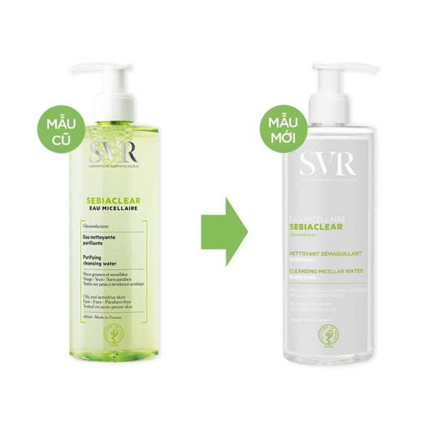 Nước tẩy trang SVR Micellaire Sebiaclear