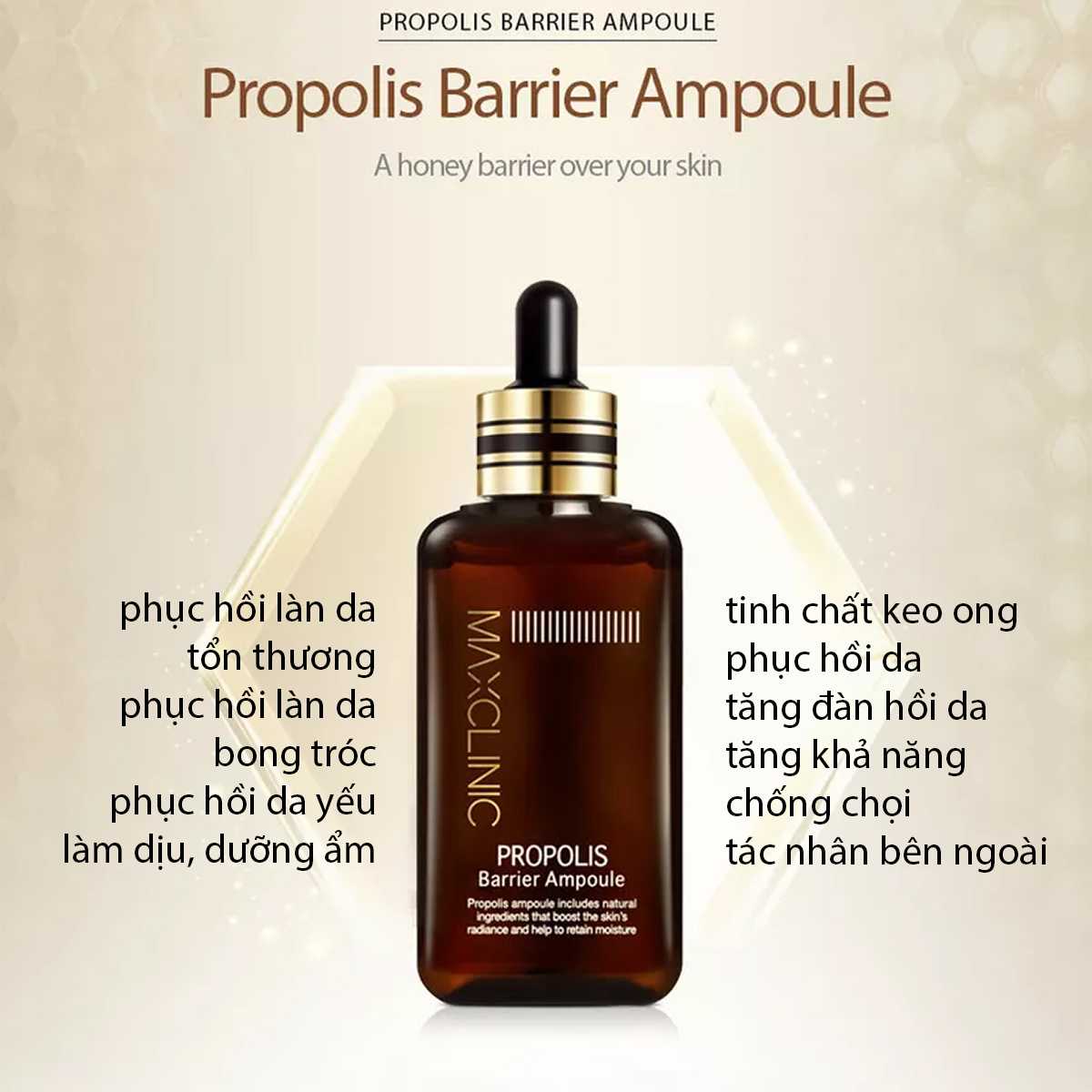 Dòng serum chống lão hóa xóa nhăn chống nắng dưỡng ẩm phục hồi da Maxclinic ampoule 100ml