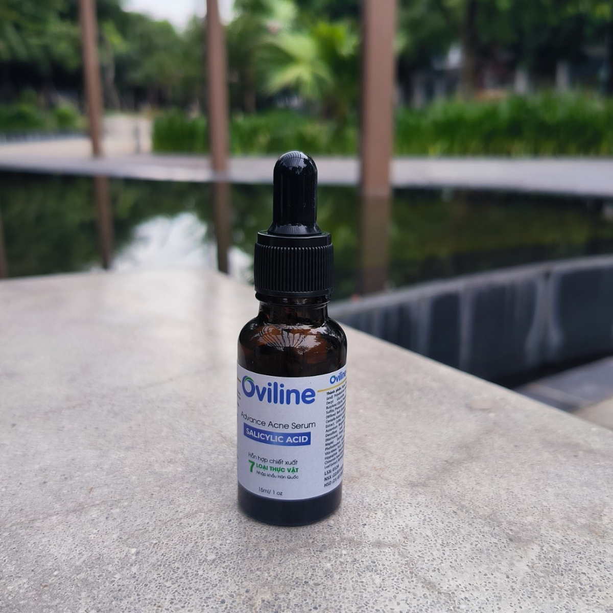 Serum ngừa mụn mờ thâm nám chống lão hóa Oviline 15ml