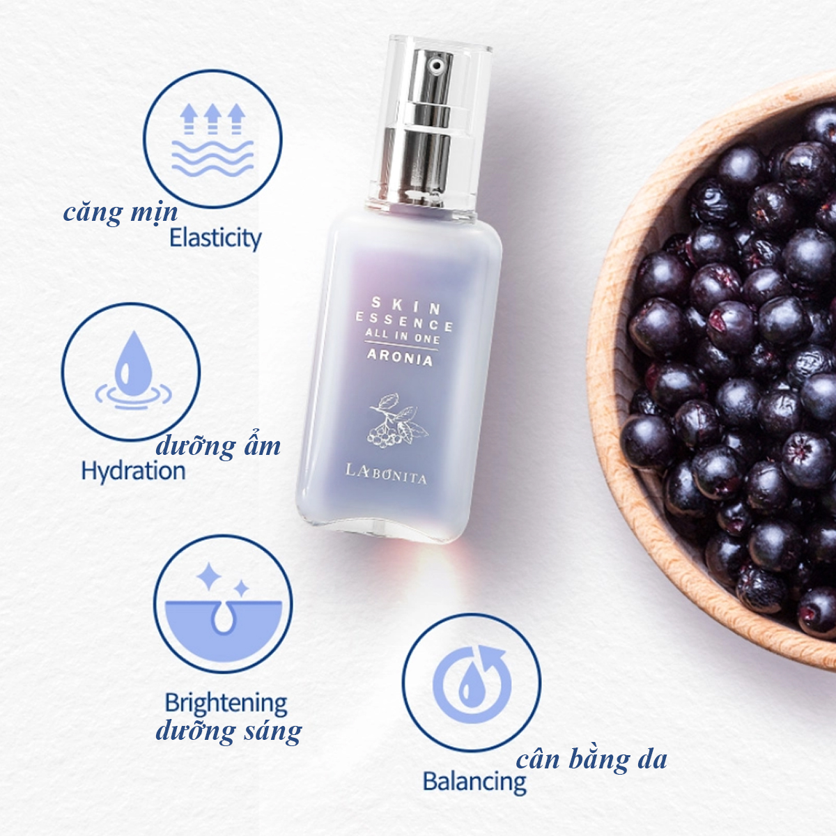 Serum dưỡng da từ quả mọng Labonita Arona 4in1 Essence 100ml