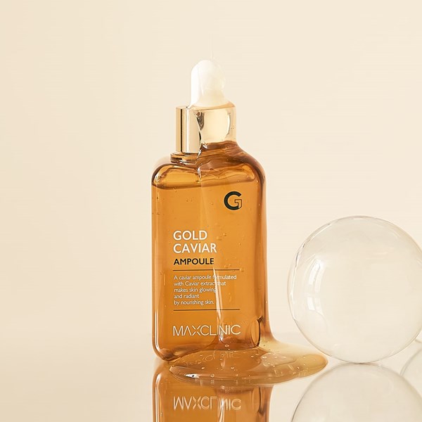 Serum dưỡng da căng bóng Maxclinic Gold Caviar Ampoule 100ml Hàn Quốc