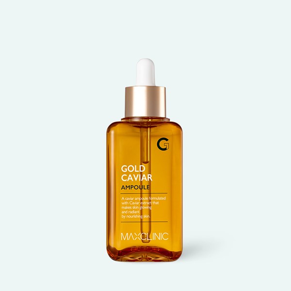 Serum dưỡng da căng bóng Maxclinic Gold Caviar Ampoule 100ml Hàn Quốc