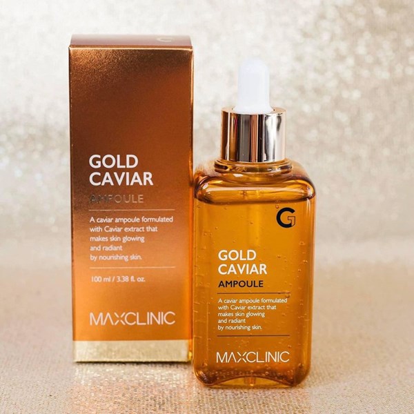 Serum dưỡng da căng bóng Maxclinic Gold Caviar Ampoule 100ml Hàn Quốc