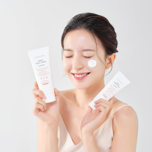 S Nature Aqua Rice Mildly Acidic Cleansing Foam