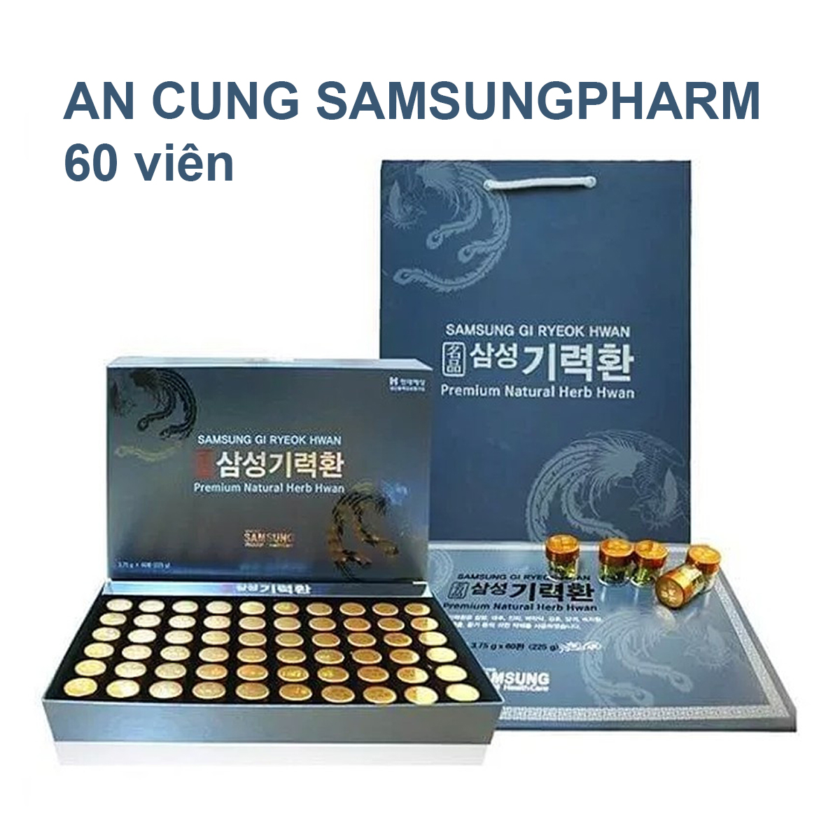 An cung Samsungpharm hộp xanh 60 viên