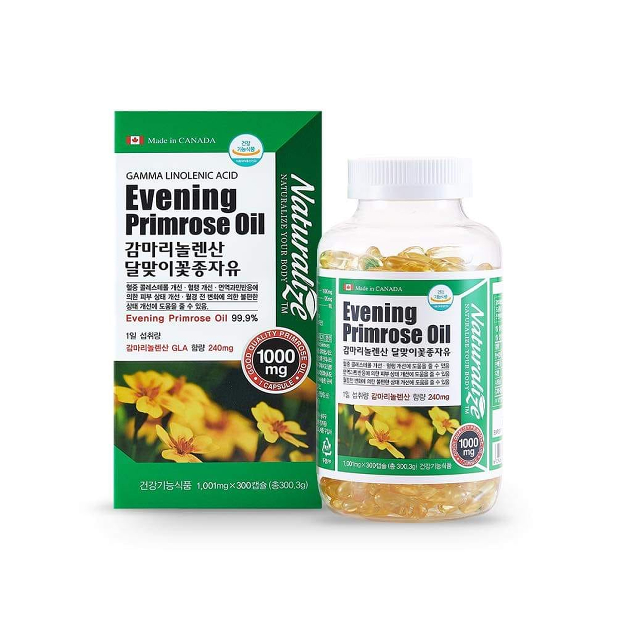 Tinh dầu hoa anh thảo Naturalize Evening Primrose oil 300 viên mẫu nội địa