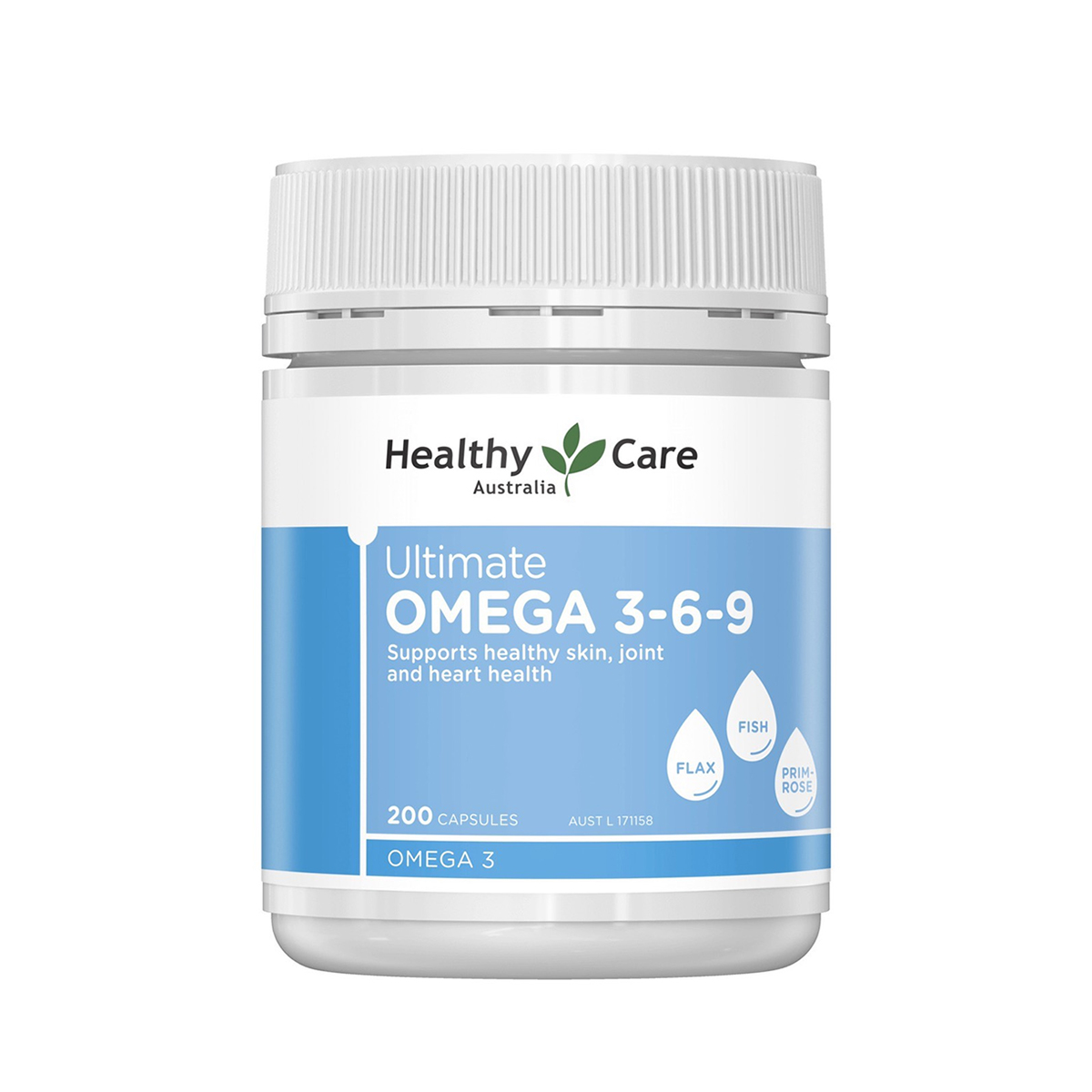 Omega 369 Healthy Care Úc 200 viên hỗ trợ tim mạch