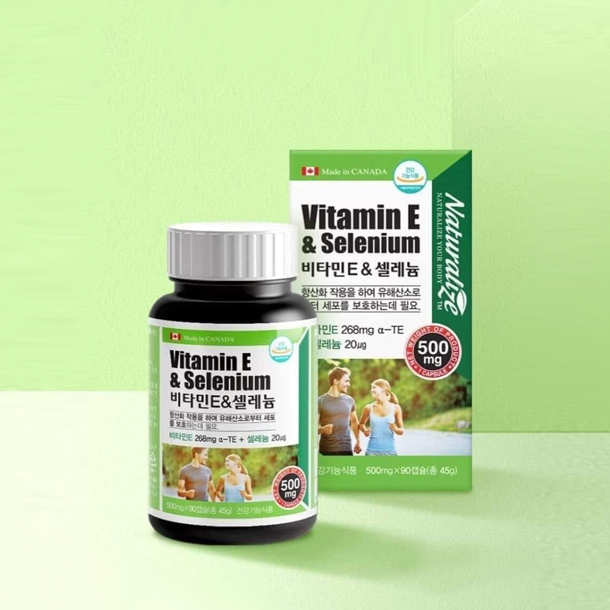 Viên uống vitamin E và selenium 90 viên Naturalize Hàn Quốc