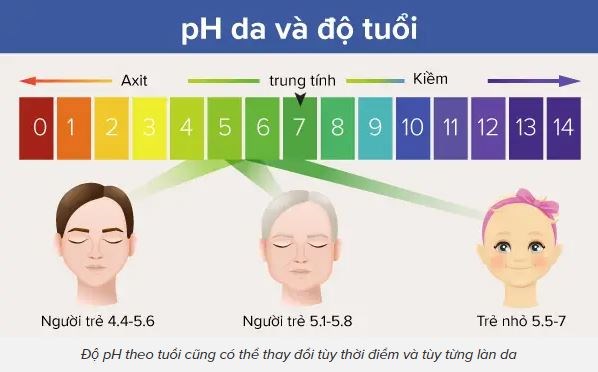 Độ pH của da và tầm quan trọng của việc cân bằng độ pH trên da