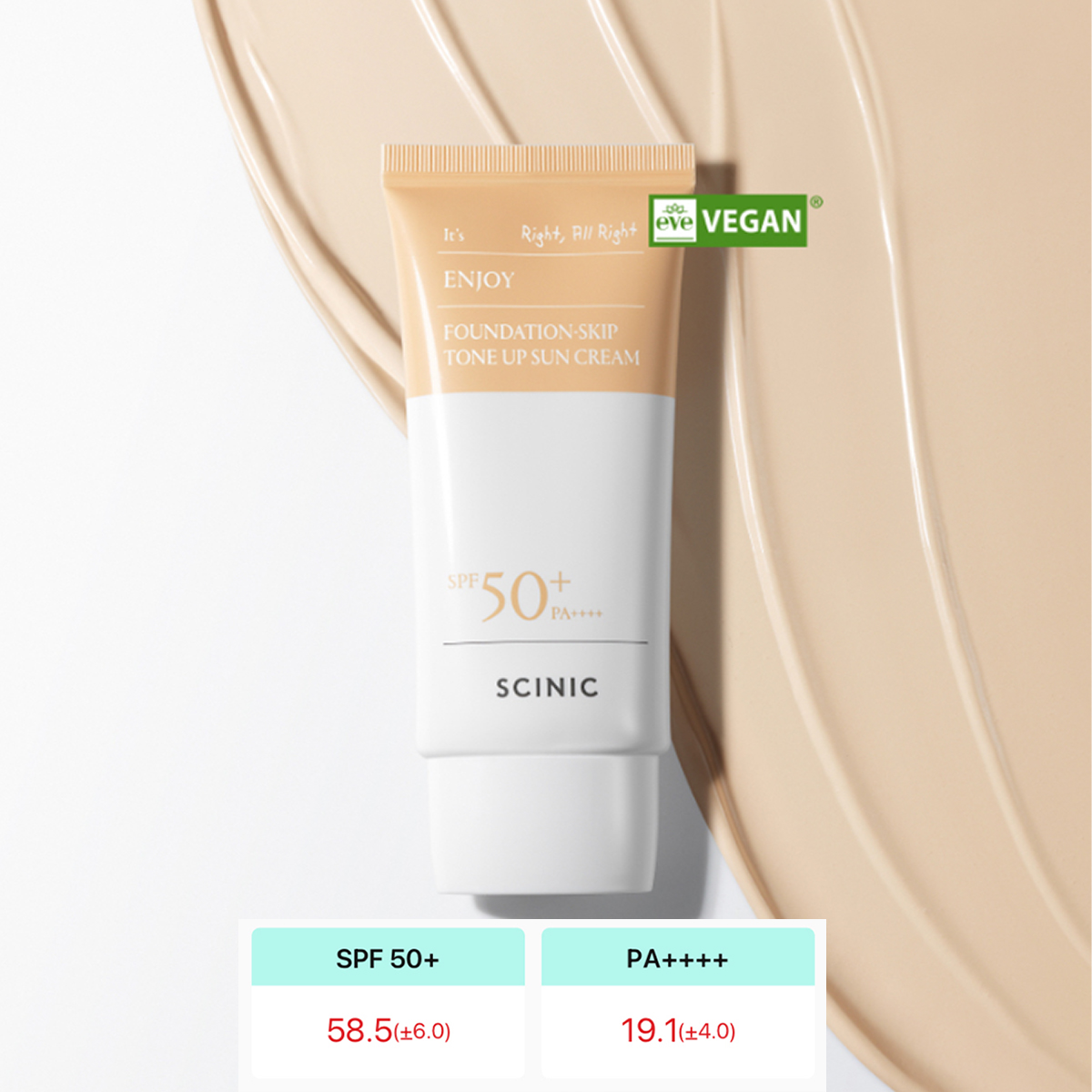 Kem chống nắng thuần chay Scinic SPF50+ PA++++ 50ml