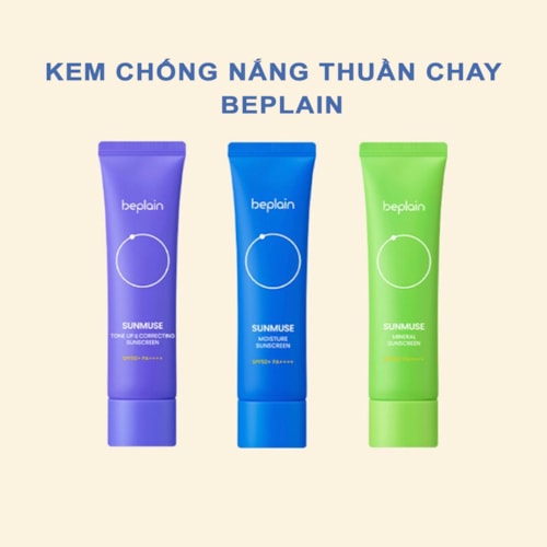 Kem chống nắng thuần chay Beplain Sunmuse 50ml SPF50+ PA++++ Hàn Quốc